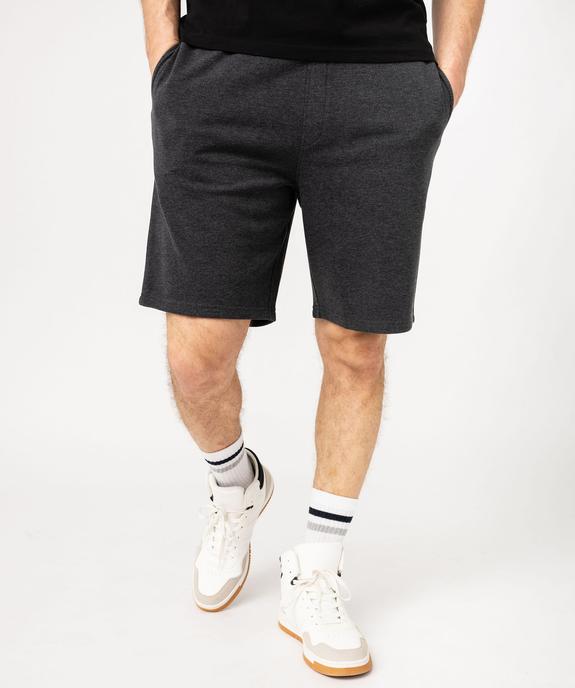 Bermuda en maille avec ceinture ajustable homme vue2 - GEMO (HOMME) - GEMO