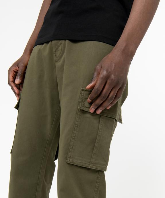 Pantalon cargo en coton stretch homme vue2 - GEMO 4G HOMME - GEMO