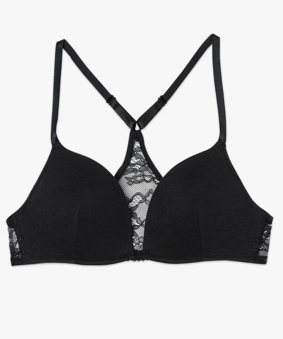 Soutien-gorge push-up sans armatures avec dos nageur en dentelle vue4 - GEMO(HOMWR FEM) - GEMO