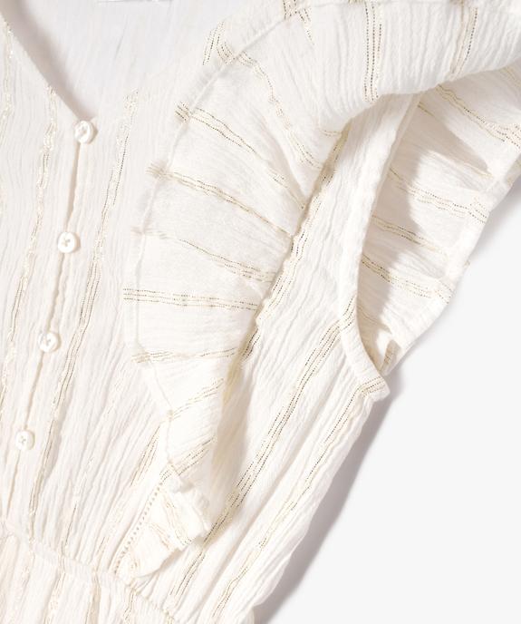 Combinaison pantalon à rayures pailletées fille vue2 - GEMO (ENFANT) - GEMO
