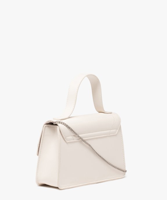Sac à main compact à strass et bandoulière en chaine femme vue2 - GEMO (ACCESS) - GEMO