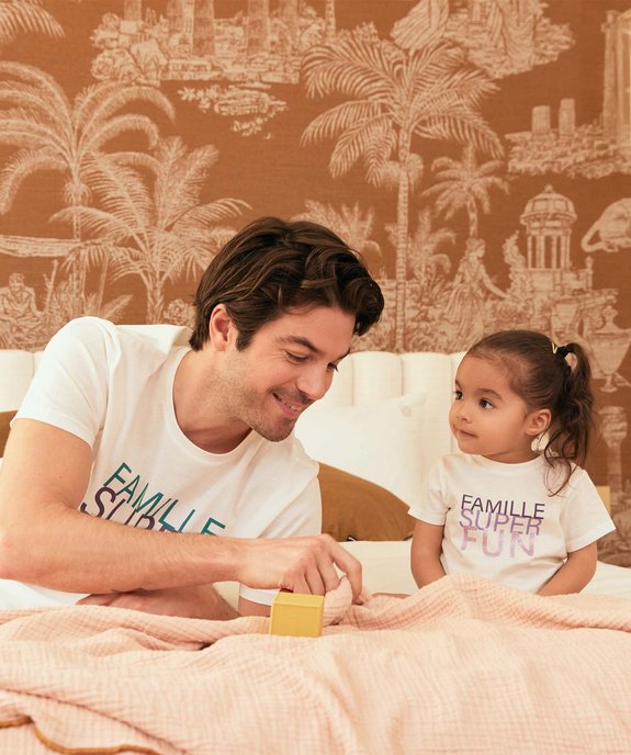 Tee-shirt bébé fille avec message spécial famille vue6 - GEMO(BEBE DEBT) - GEMO