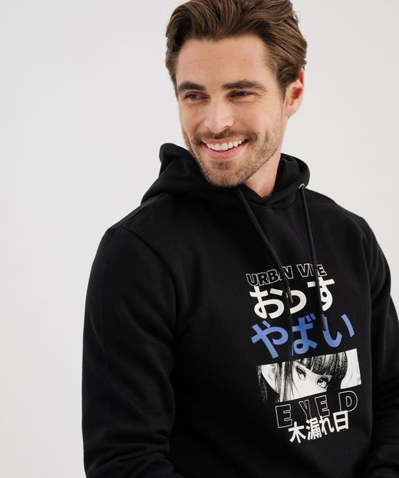 Sweat à capuche en molleton imprimé homme vue2 - GEMO (HOMME) - GEMO