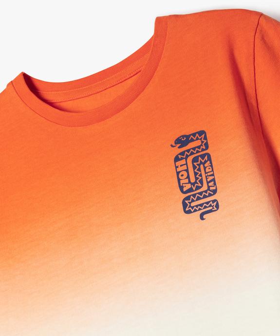 Tee-shirt manches courtes dégradé garçon vue2 - GEMO (ENFANT) - GEMO