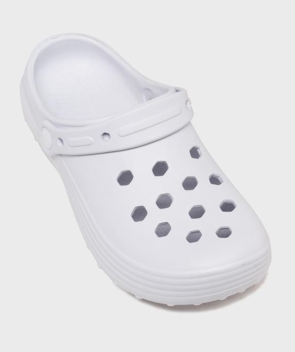 Sabots souples perforés unis femme vue5 - GEMO (PLAGE) - GEMO