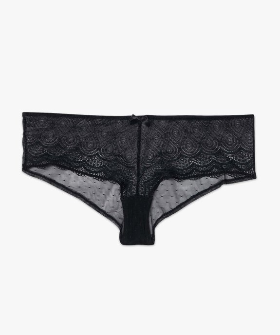 Shorty en dentelle et tulle femme grande taille vue4 - GEMO(HOMWR FEM) - GEMO