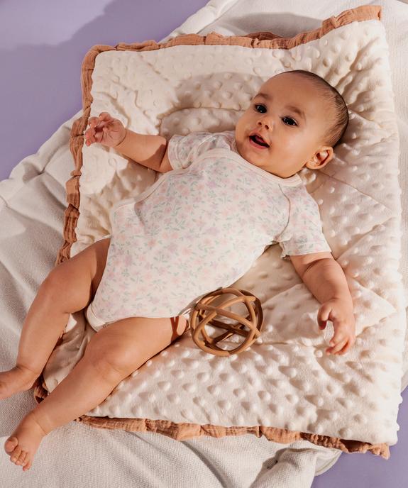 Body à manches courtes fermeture croisée motifs fleuris bébé fille (lot de 3) vue1 - GEMO 4G BEBE - GEMO