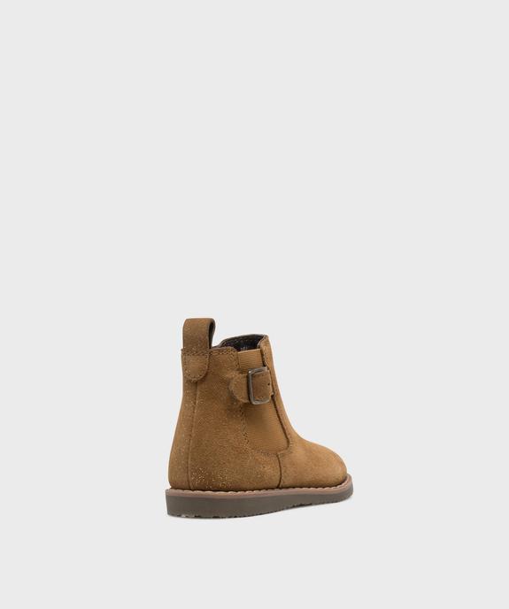 Boots dessus cuir avec élastique bébé fille - NA! vue4 - NA! - GEMO