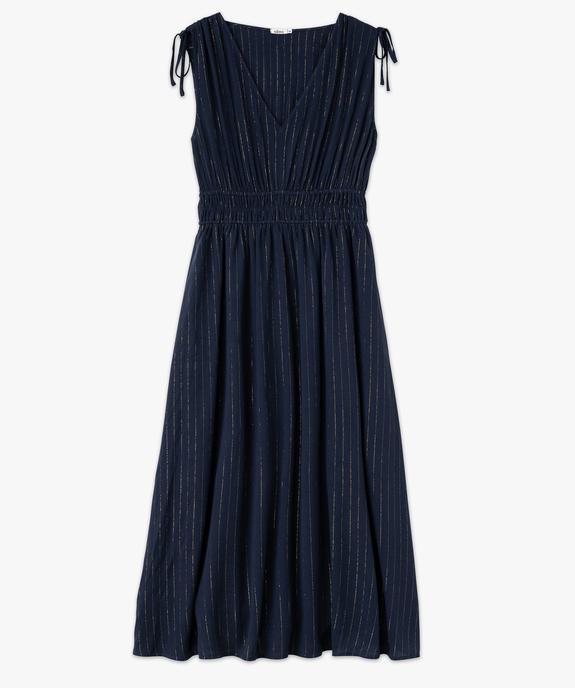 Robe longue sans manches à col V femme vue4 - GEMO(FEMME PAP) - GEMO