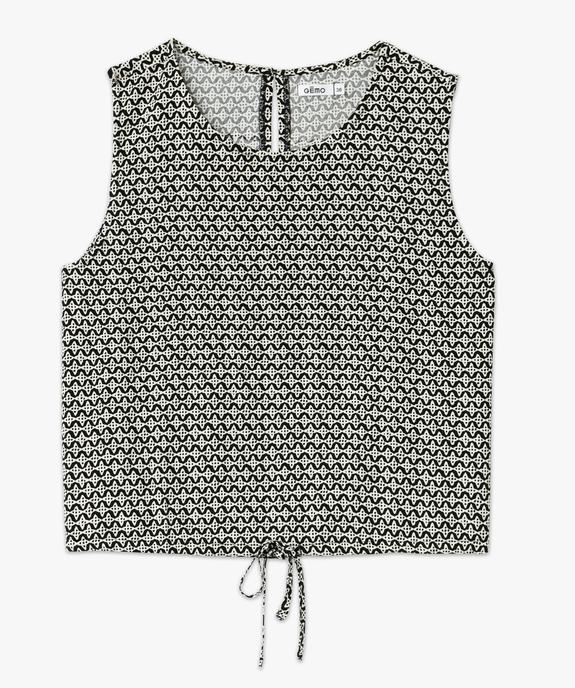 Blouse sans manches en maille fluide femme vue4 - GEMO 4G FEMME - GEMO