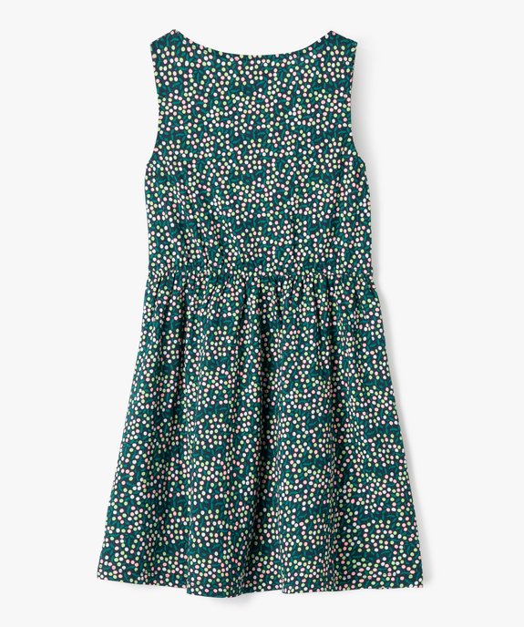 Robe sans manches à motifs fleuris fille vue3 - GEMO (ENFANT) - GEMO