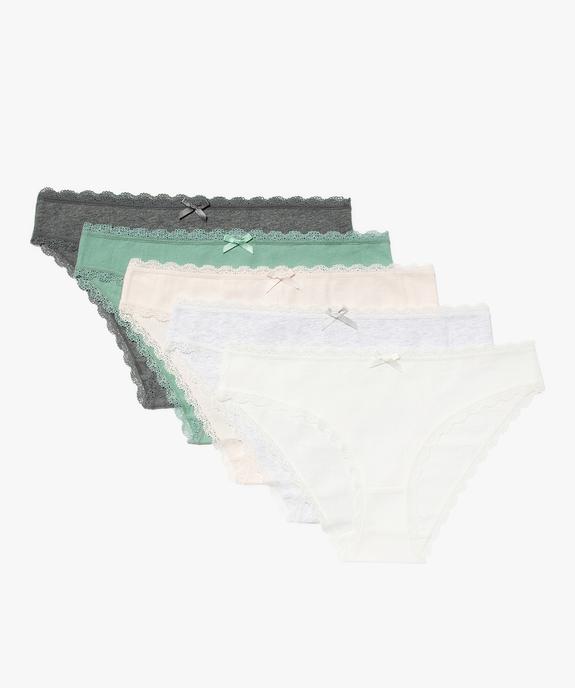 Culottes pour femme avec ceinture dentelle (lot de 5) vue1 - GEMO(HOMWR FEM) - GEMO