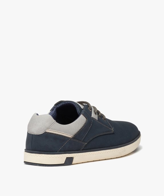 Derbies homme casual à lacets avec semelle contrastante - GEMO (CASUAL) Derbies homme casual à lacets avec semelle contrastante vue4 - GEMO (CASUAL) - GEMO