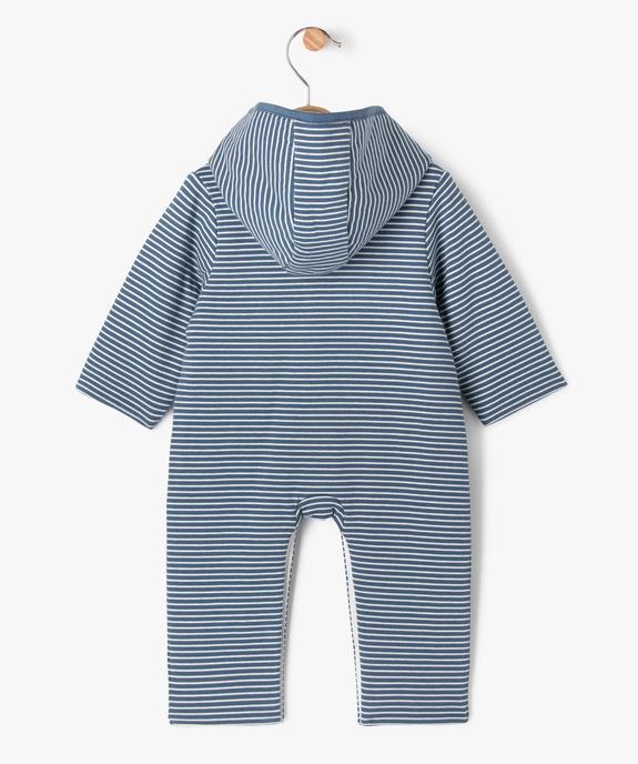 Combinaison pyjama/surpyjama à capuche bébé vue3 - GEMO 4G BEBE - GEMO