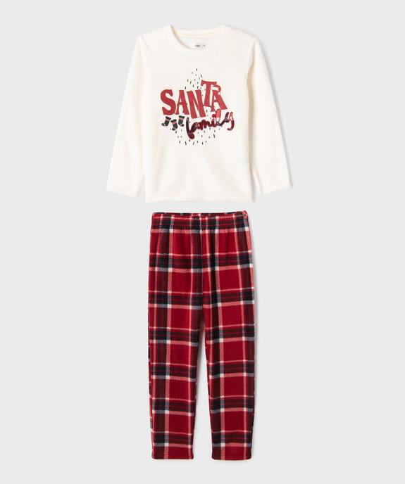 Pyjama en polaire imprimé Noël garçon vue1 - GEMO (ENFANT) - GEMO