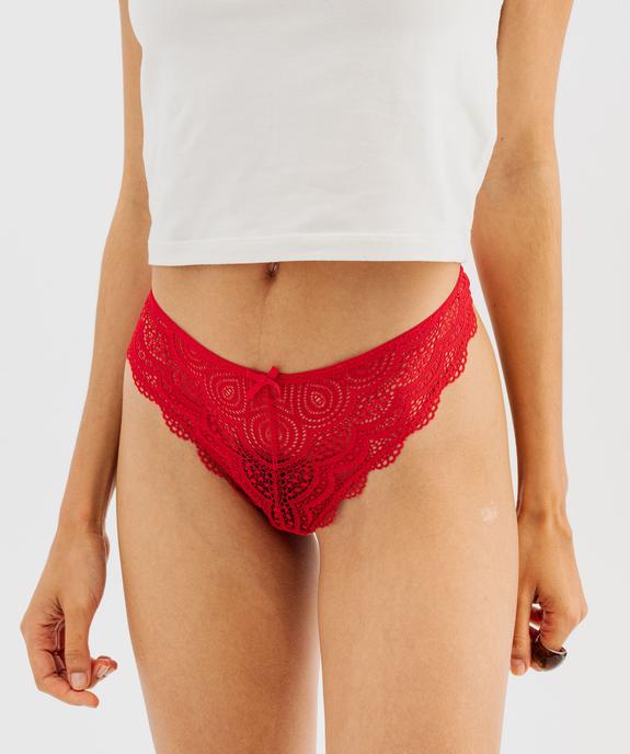 String en dentelle et tulle femme (lot de 2) vue5 - GEMO(HOMWR FEM) - GEMO