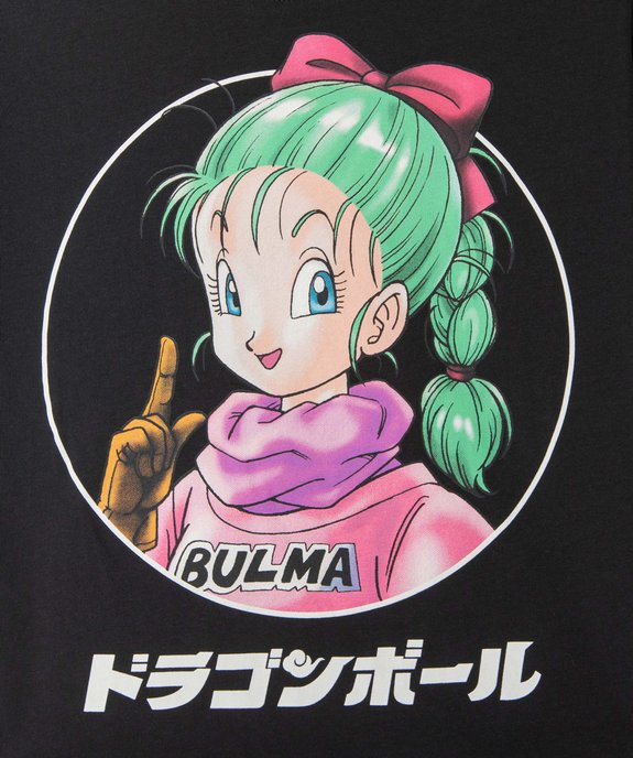 Tee-shirt fille à manches courtes imprimé Bulma - Dragon Ball vue3 - DRAGON BALL Z - GEMO
