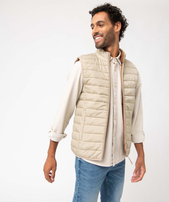 Blouson homme matelassé sans manches vue1 - GEMO 4G HOMME - GEMO
