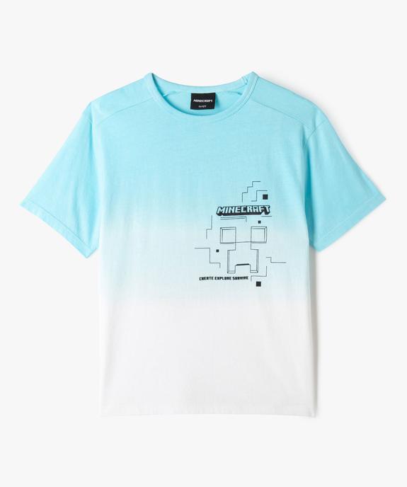 Tee-shirt Minecraft imprimé garçon vue3 - MINECRAFT - GEMO