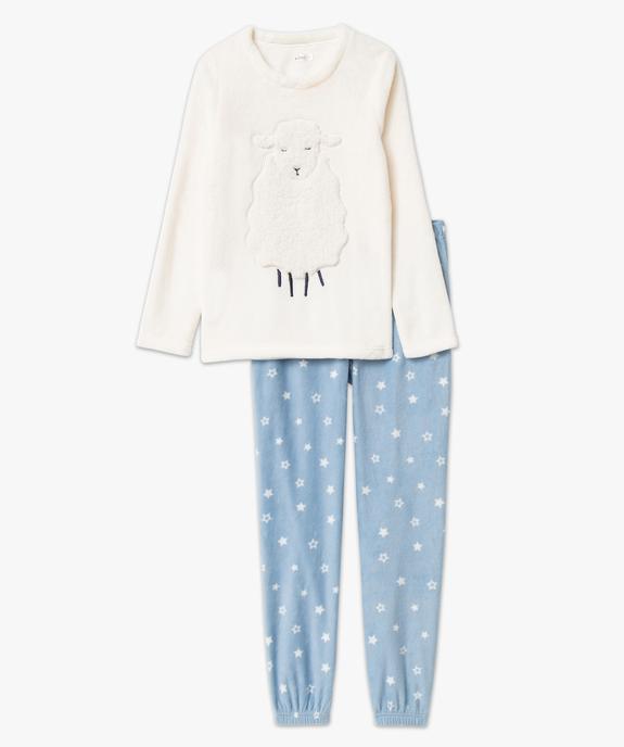 Pyjama chaud en maille peluche douillette femme vue5 - GEMO(HOMWR FEM) - GEMO