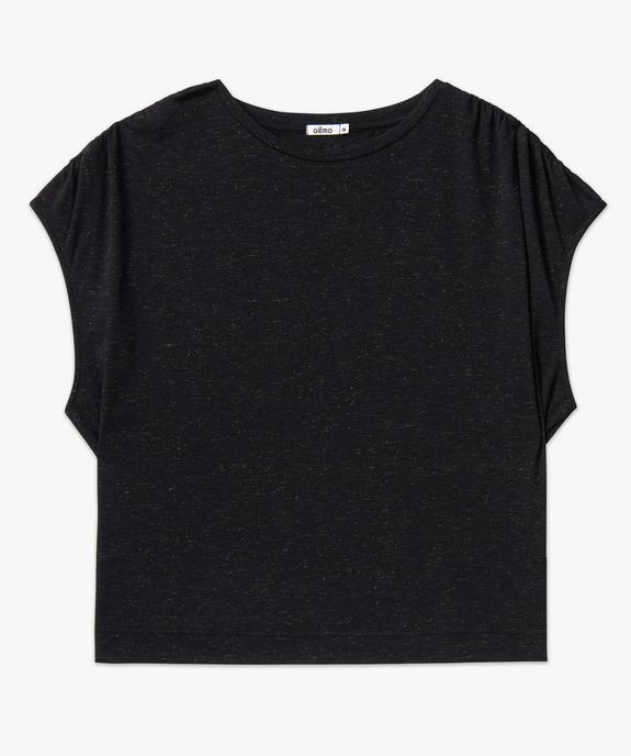 Tee-shirt femme loose et pailleté vue4 - GEMO(FEMME PAP) - GEMO