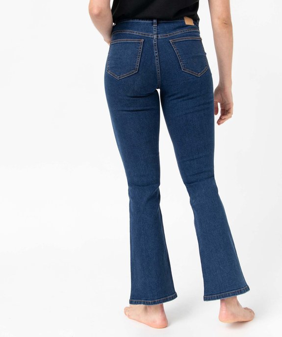 Jean petite longueur coupe bootcut femme - L26 vue3 - GEMO 4G FEMME - GEMO