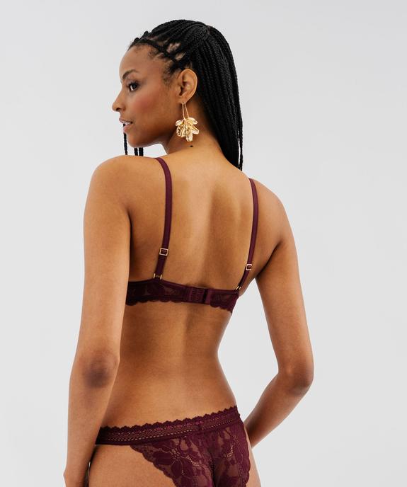 Soutien-gorge triangle paddé effet push-up sans armatures femme vue3 - GEMO(HOMWR FEM) - GEMO