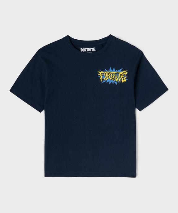 Tee-shirt manches courtes avec motif poitrine et dos garçon - Fortnite vue1 - FORTNITE - GEMO