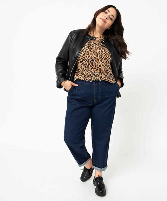 Tee-shirt femme grande taille à manches 3/4 imprimé vue6 - GEMO 4G GT - GEMO