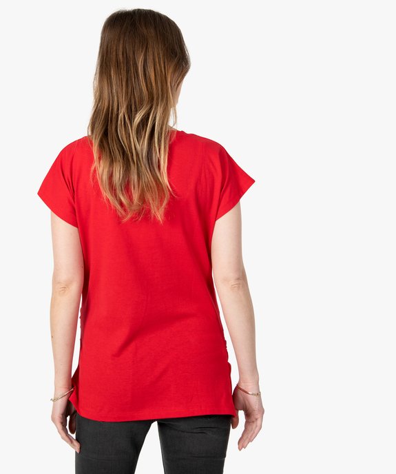 Tee-shirt de grossesse avec petit motif  vue3 - GEMO (MATER) - GEMO