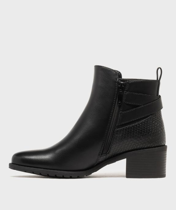 Boots à talon avec brides fantaisie sur la tige femme - Valentina Baldano vue3 - VALENTINA BALDA - GEMO