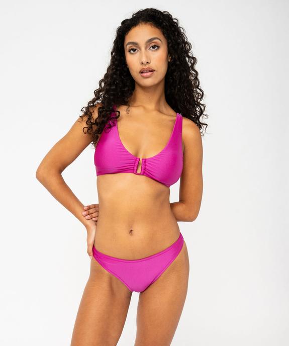 Haut de maillot de bain triangle avec mousse amovibles femme vue5 - GEMO 4G FEMME - GEMO