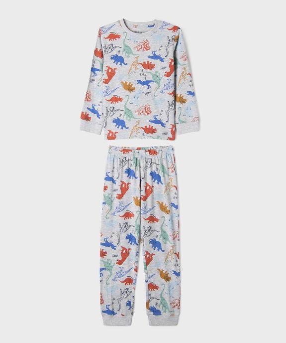 Pyjama en coton et viscose à motifs dinosaures garçon vue1 - GEMO 4G GARCON - GEMO