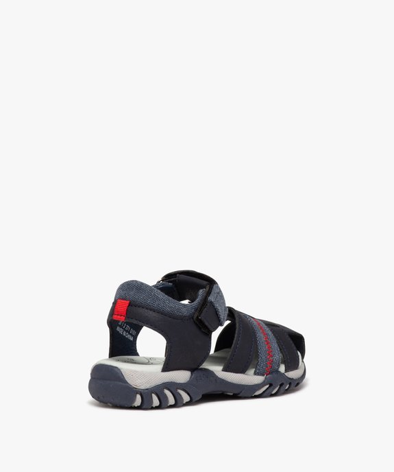 Sandales garçon à brides style denim et à scratch vue5 - BUGGY - GEMO