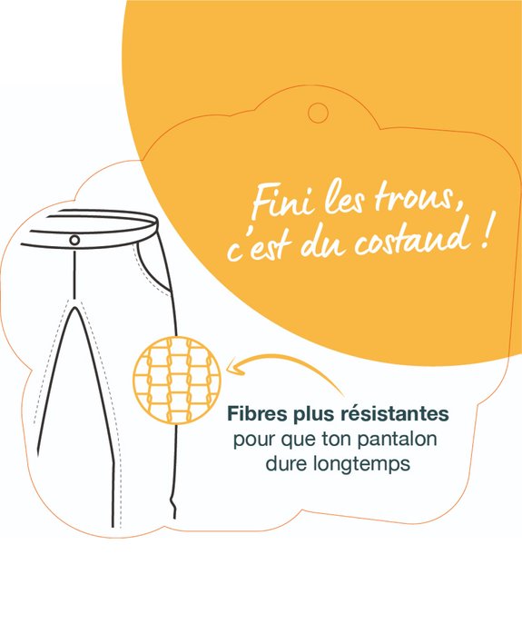 Pantalon cargo taille élastiquée garçon vue3 - GEMO (ENFANT) - GEMO