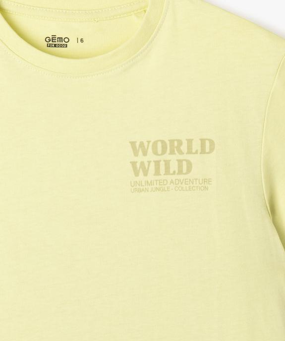 Tee-shirt imprimé recto verso garçon vue3 - GEMO 4G GARCON - GEMO