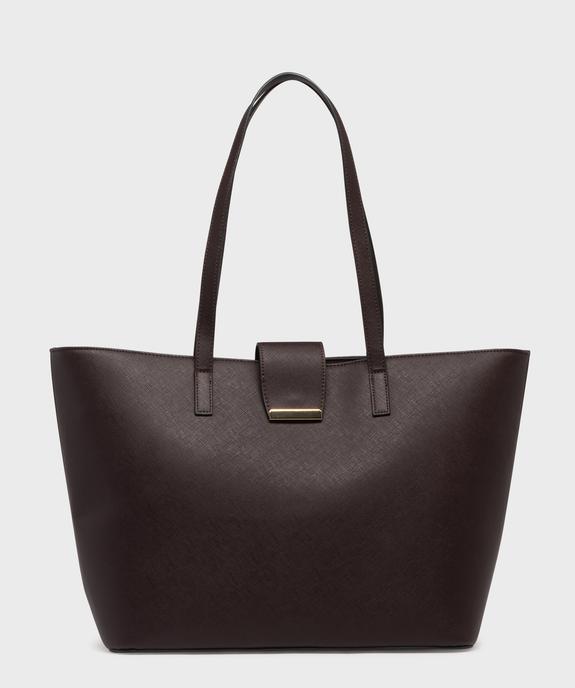 Sac cabas rigide en matière texturée femme vue2 - GEMO (ACCESS) - GEMO