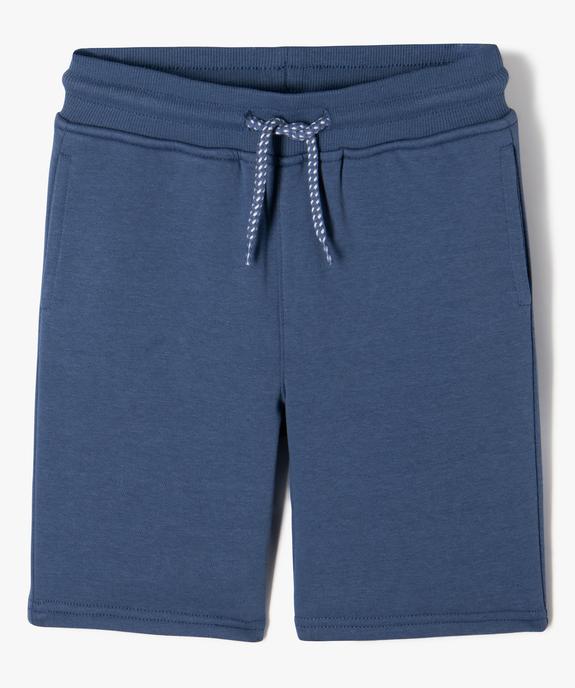 Bermuda en maille avec intérieur molletonné garçon vue1 - GEMO (ENFANT) - GEMO