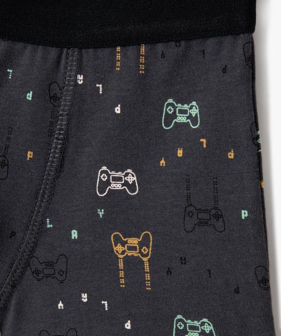 Boxers garçon motif jeu vidéo (lot de 2) vue2 - GEMO 4G GARCON - GEMO