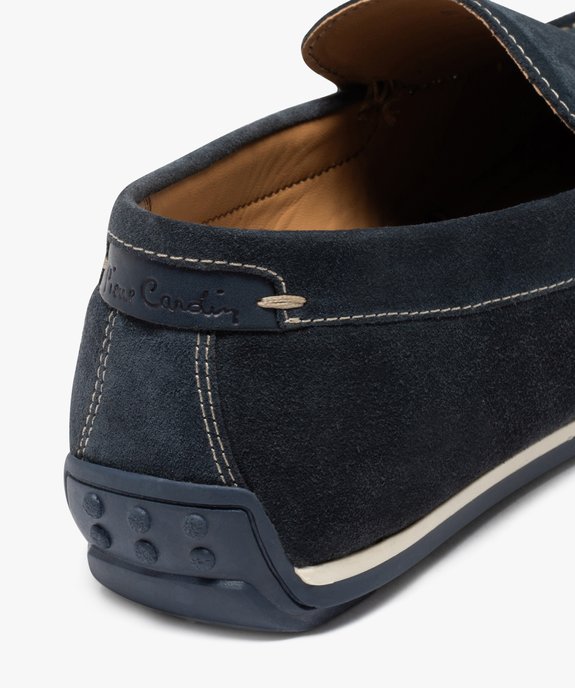 Mocassins homme unis en cuir suédé - Pierre Cardin D vue6 - PIERRE CARDIN D - GEMO