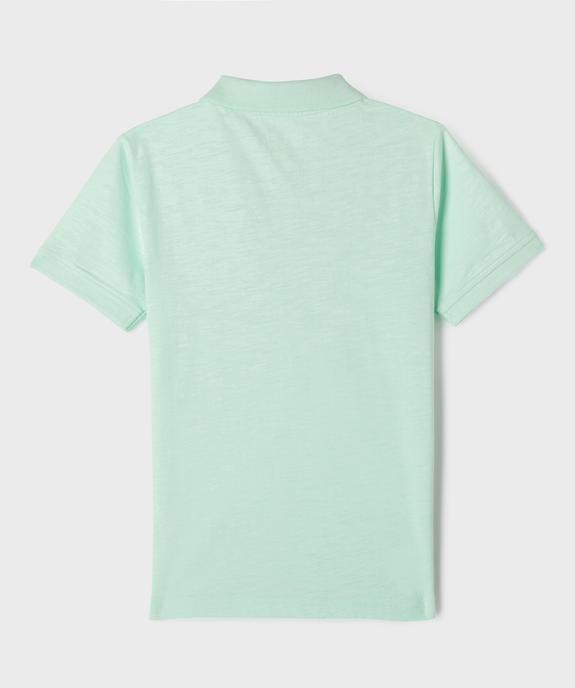 Polo manches courtes brodé garçon vue3 - GEMO (ENFANT) - GEMO
