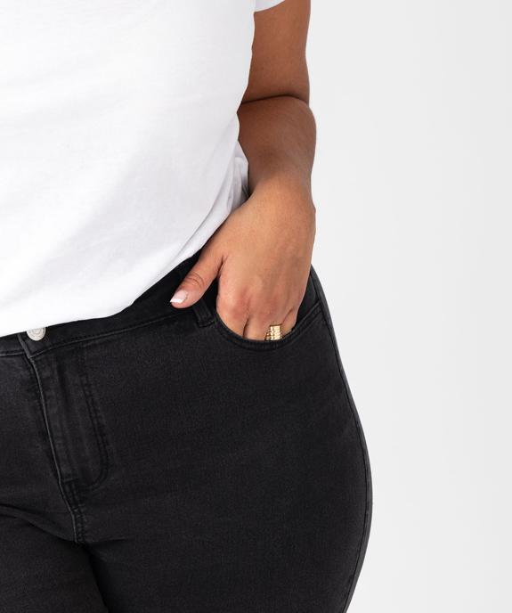 Pantacourt en jean stretch coupe slim taille normale femme grande taille vue2 - GEMO (G TAILLE) - GEMO