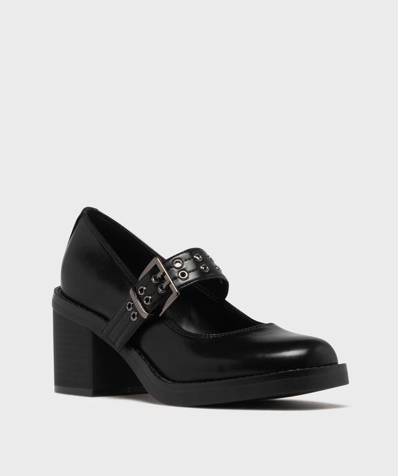 Chaussures à talon Mary Jane à semelle épaisse femme vue3 - 5 MILES - GEMO