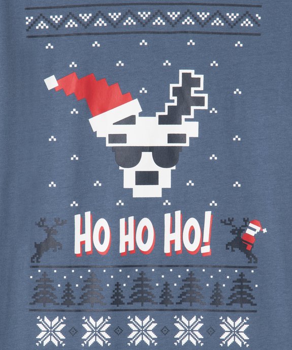 Tee-shirt imprimé Noël garçon vue2 - GEMO (JUNIOR) - GEMO