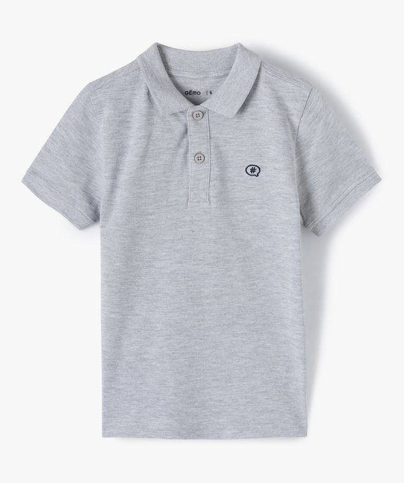 Polo classique manches courtes garçon vue1 - GEMO (ENFANT) - GEMO