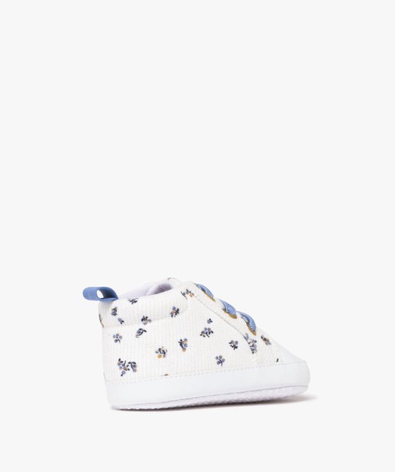 Chaussons de naissance bébé fille en velours côtelé vue4 - LITTLE LOVE - GEMO