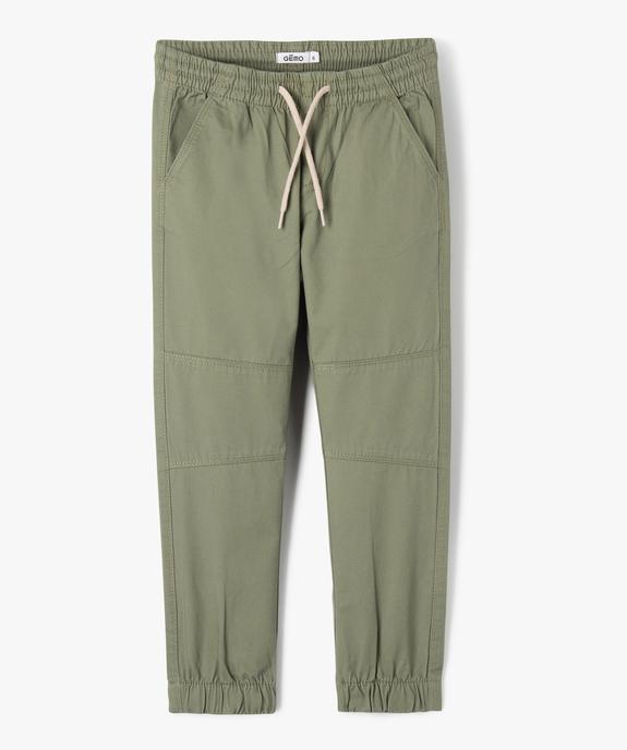 Pantalon jogger en toile garçon vue1 - GEMO (ENFANT) - GEMO