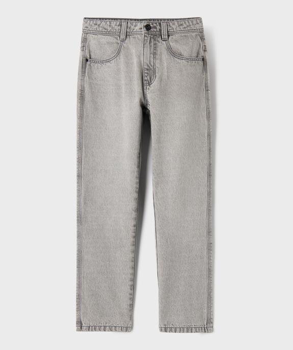 Jean regular en denim délavé garçon vue3 - GEMO 4G GARCON - GEMO