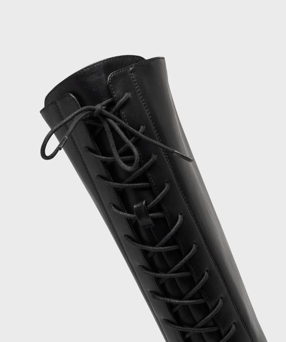 Bottes cavalières à laçage sur l'arrière femme vue6 - VALENTINA BALDA - GEMO