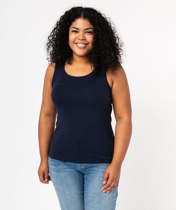 Débardeur à col rond uni femme grande taille vue5 - GEMO 4G GT - GEMO